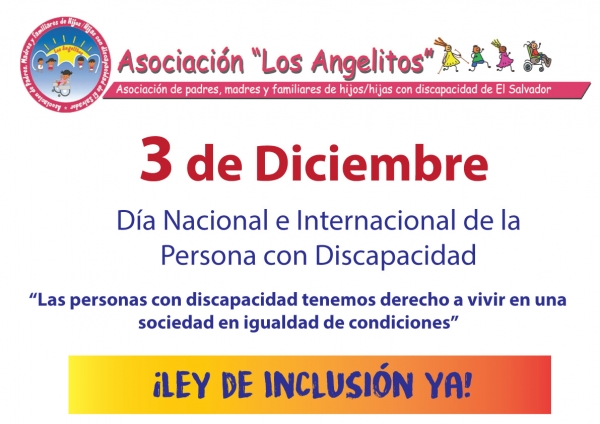 Pronunciamiento: 3 de diciembre: Día Nacional e Internacional de los Derechos de las Personas con Discapacidad